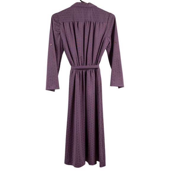 Vintage handmade 70s midi dress size S - Picture 2 of 9